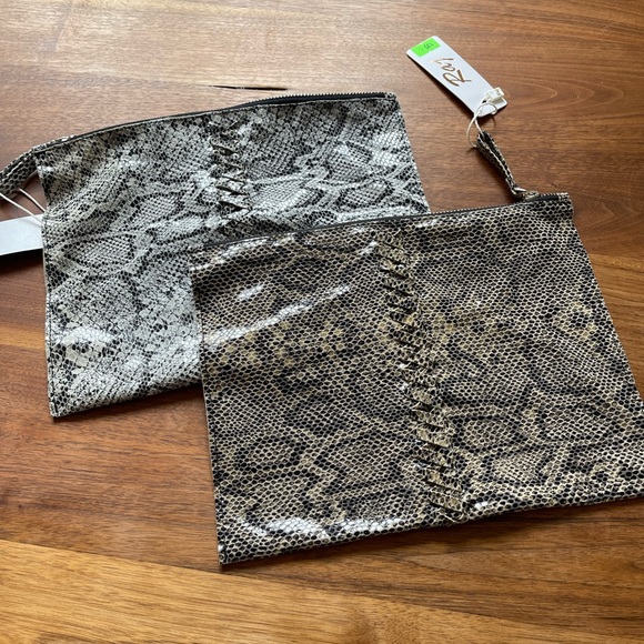 Hand Crafted Handbags - Little purse, makeup bag, NWT. Set of 2